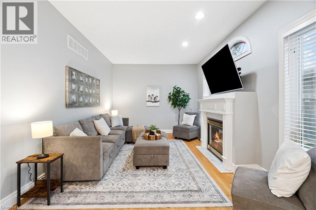 27 Spruce Boulevard, Acton, ON - Indoor Photo Showing Living Room With Fireplace