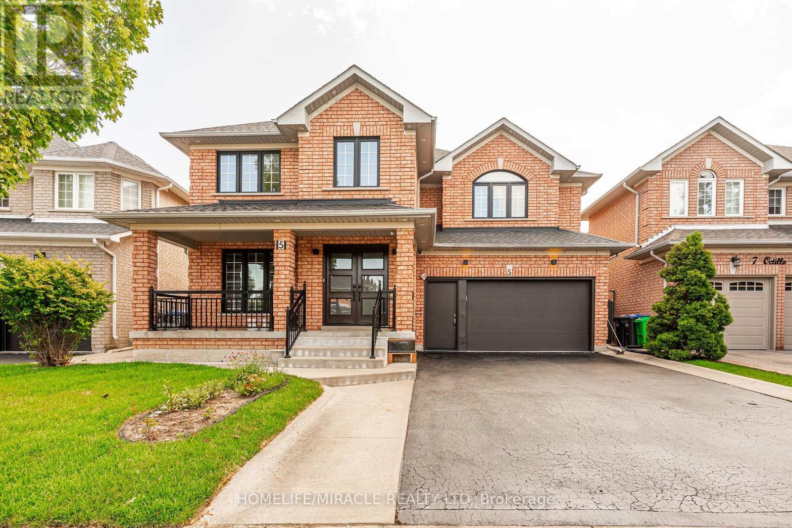 5 Octillo Boulevard, Brampton, ON - Outdoor With Deck Patio Veranda With Facade