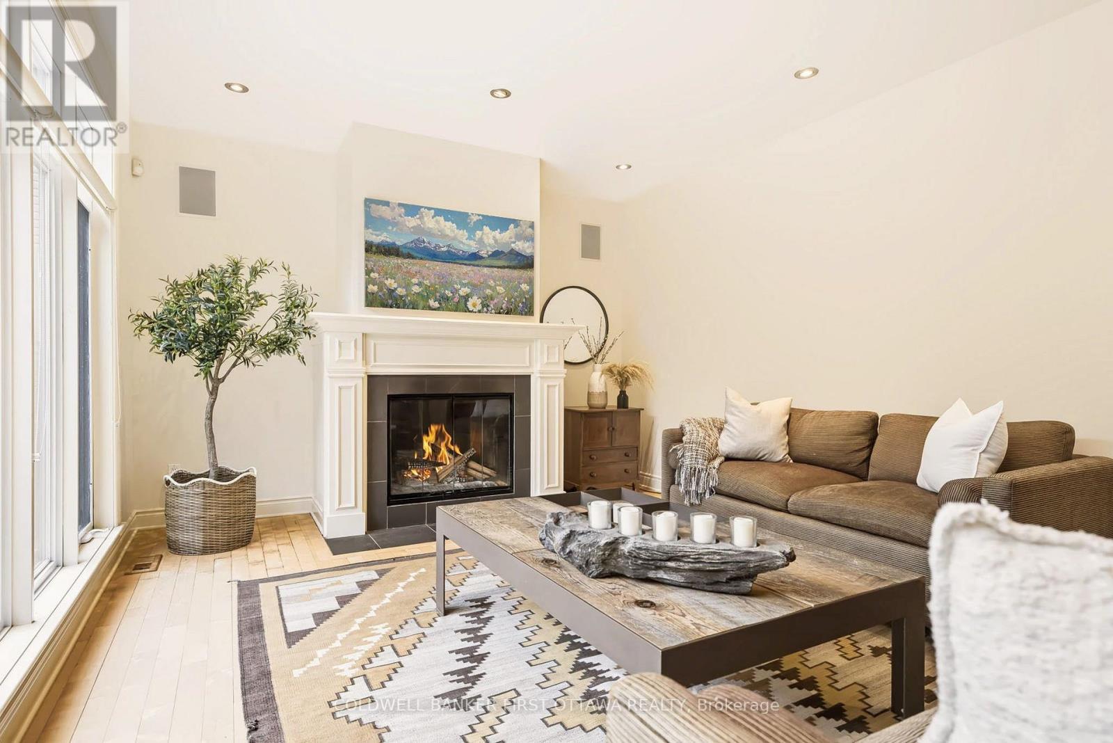 48 Bert G Argue Drive, Ottawa, ON - Indoor Photo Showing Living Room With Fireplace