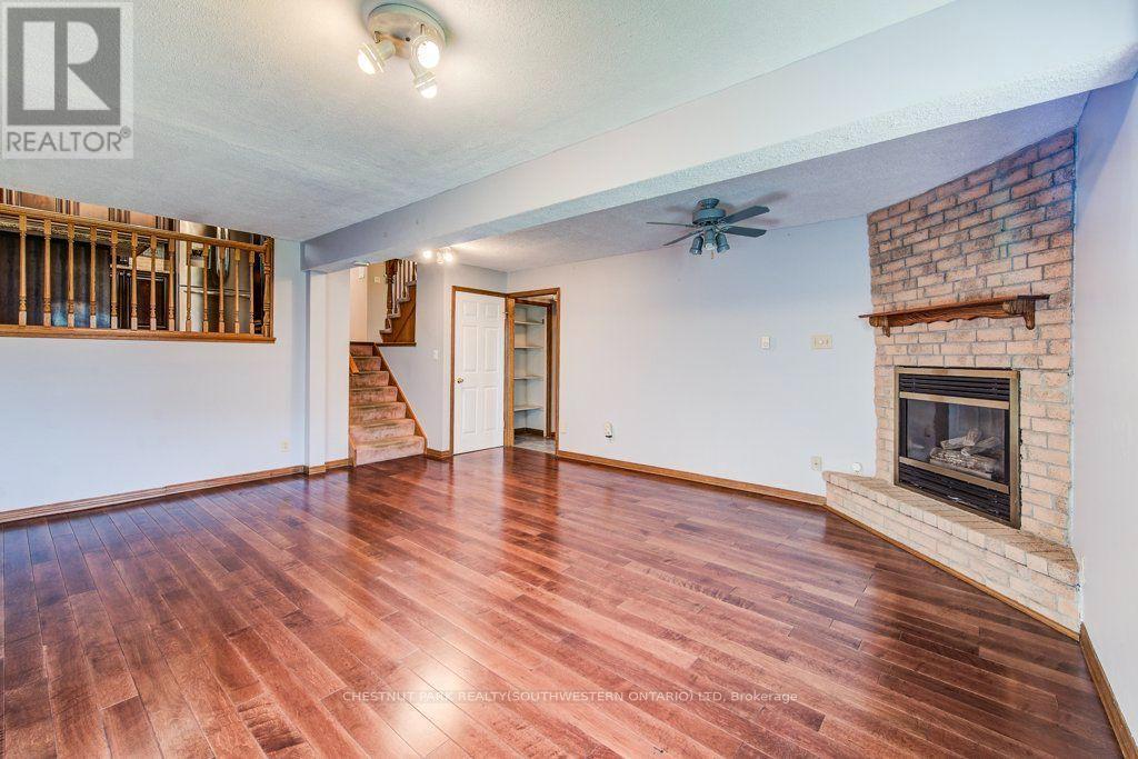 3 Cora Drive, Kitchener, ON - Indoor Photo Showing Living Room With Fireplace
