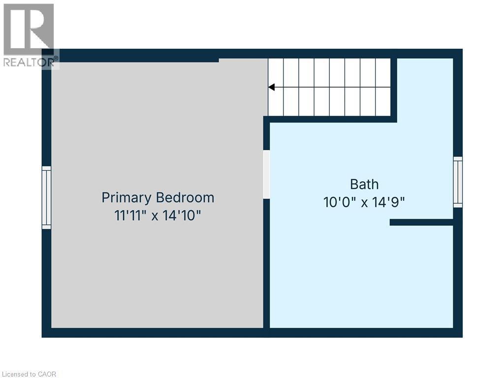 Floor plan Upstairs - 69 Nash Road S, Hamilton, ON