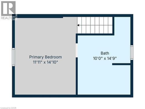 Floor plan Upstairs - 69 Nash Road S, Hamilton, ON 
