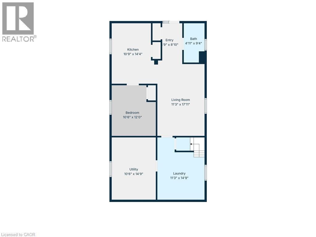 Floor plan - Basement - 69 Nash Road S, Hamilton, ON