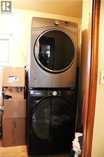 Newer stackable washer and dryer - 348 Weir Street N, Hamilton, ON 