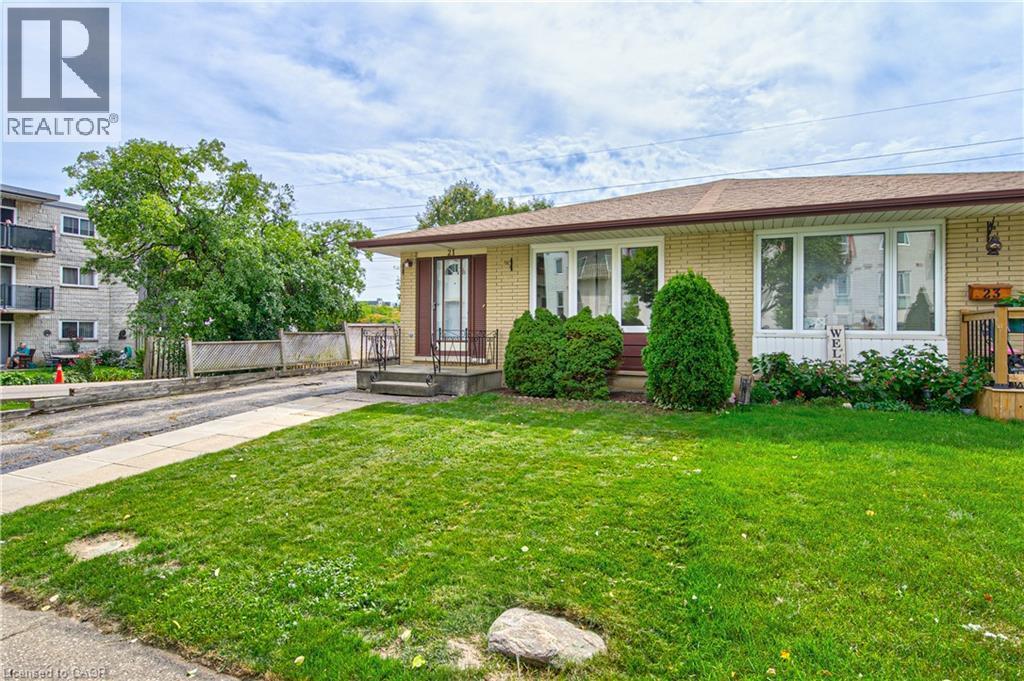 All brick bungalow semi with walkout basement. - 21 Vicmount Drive, Kitchener, ON