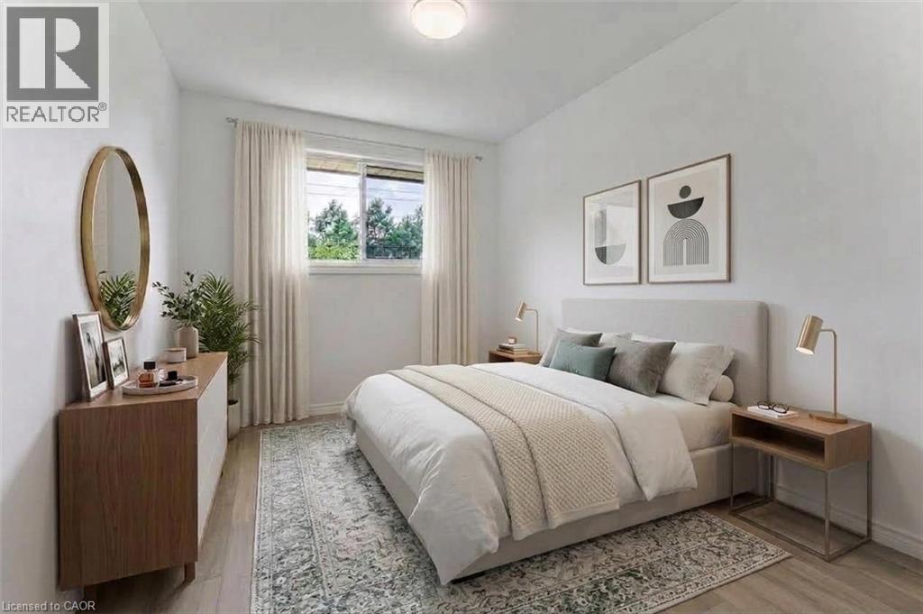 Bedroom #2 is virtually staged - 21 Vicmount Drive, Kitchener, ON