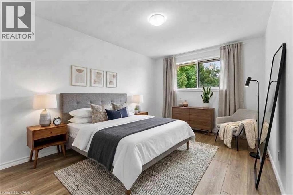 Primary Bedroom is virtually staged - 21 Vicmount Drive, Kitchener, ON