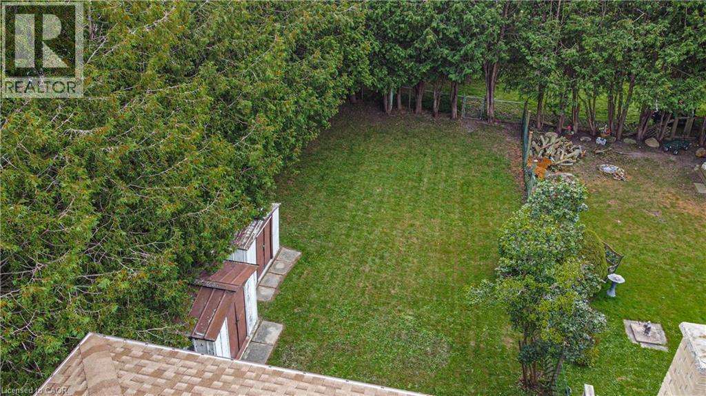 Backyard view - 21 Vicmount Drive, Kitchener, ON