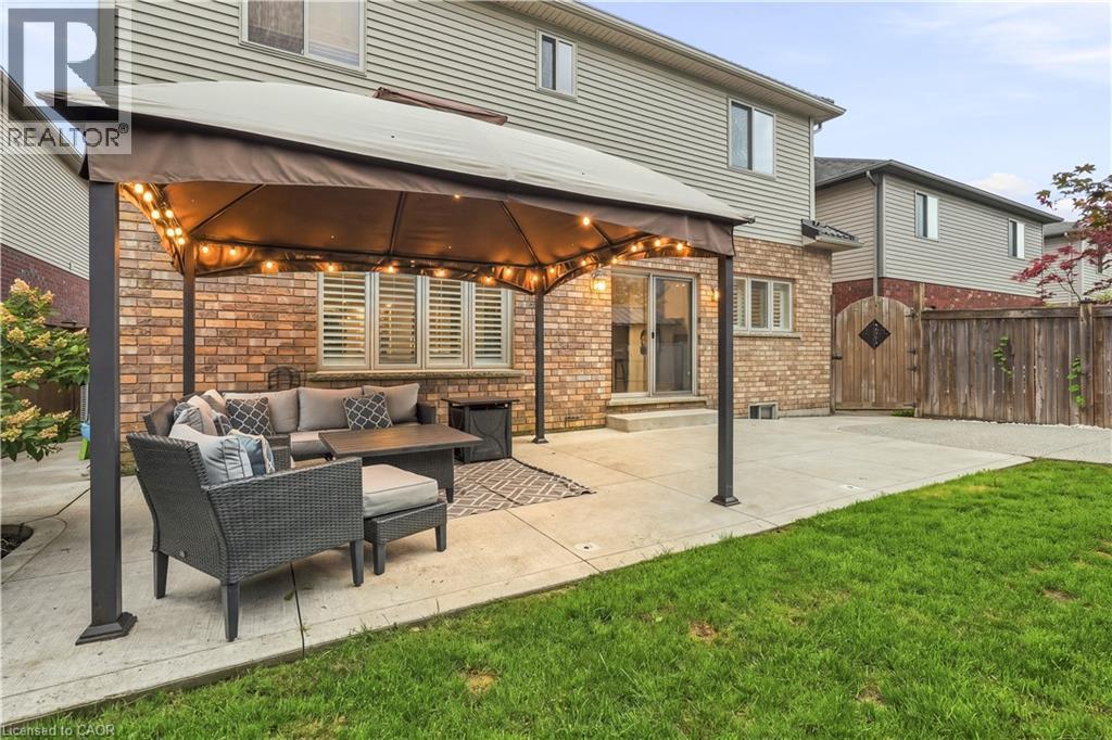 Backyard Pergola w/ Sitting Area - 53 Valiant Circle, Binbrook, ON