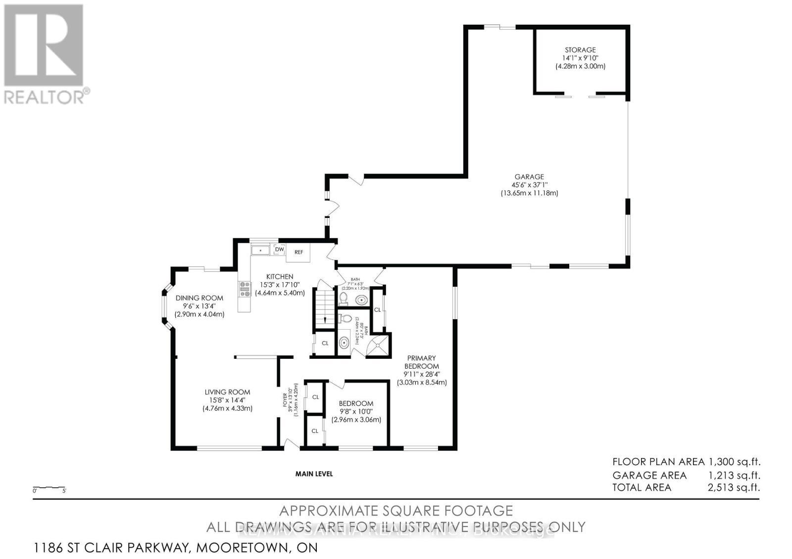 Floor plan does not show main 2 car garage space - 1186 St. Clair Parkway, St. Clair, ON