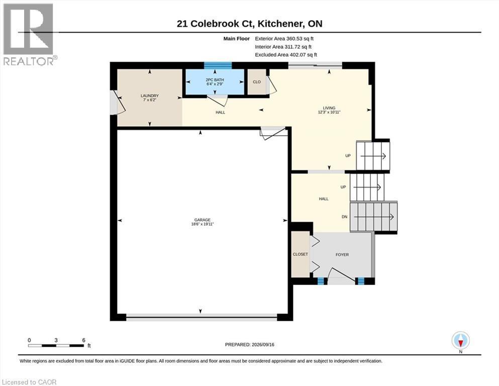 Floor plan - 21 Colebrook Court, Kitchener, ON