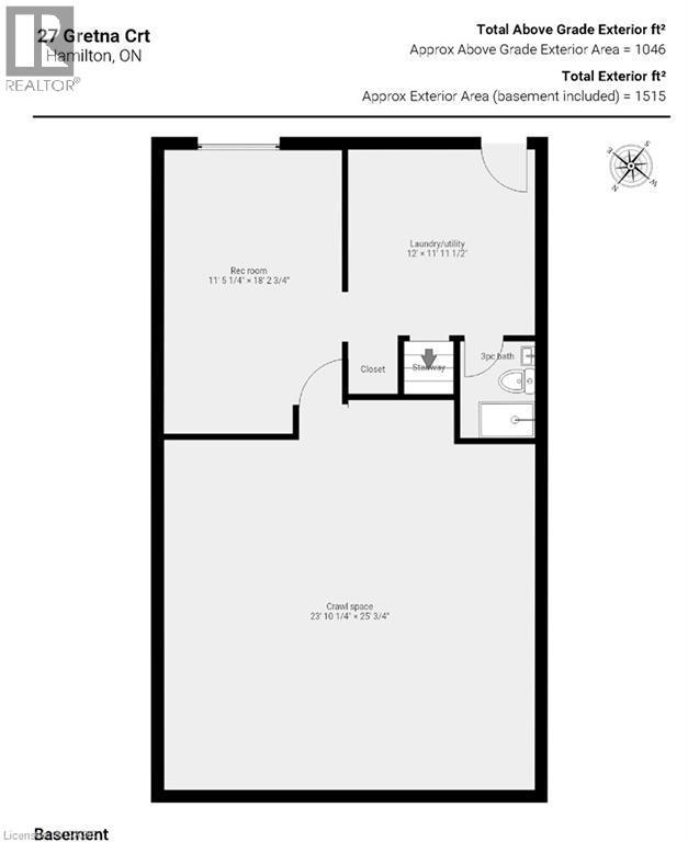 Floor plan - 27 Gretna Court, Hamilton, ON