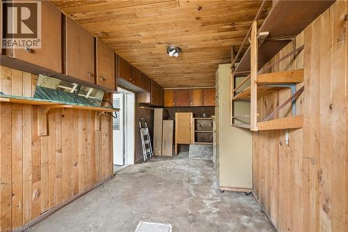 Wood-paneled walls and ceiling - 77 Beverly Street, Cambridge, ON 