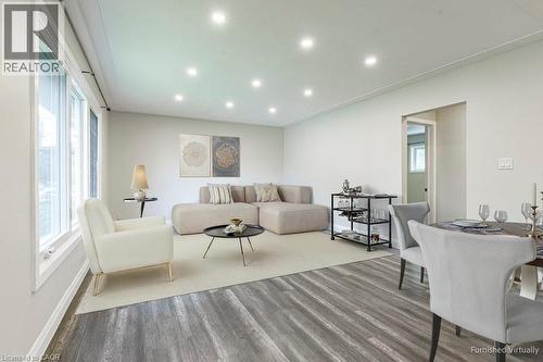 Staged living room - 173 West 32Nd Street, Hamilton, ON 