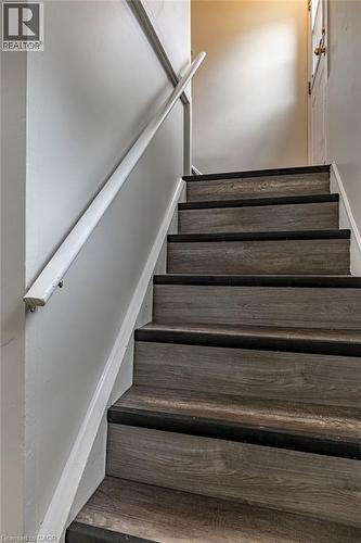 stairs to lover level - 173 West 32Nd Street, Hamilton, ON 