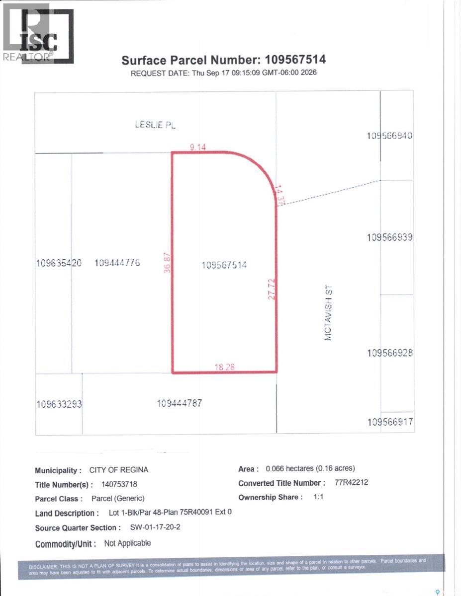 66 Leslie Place, Regina, SK