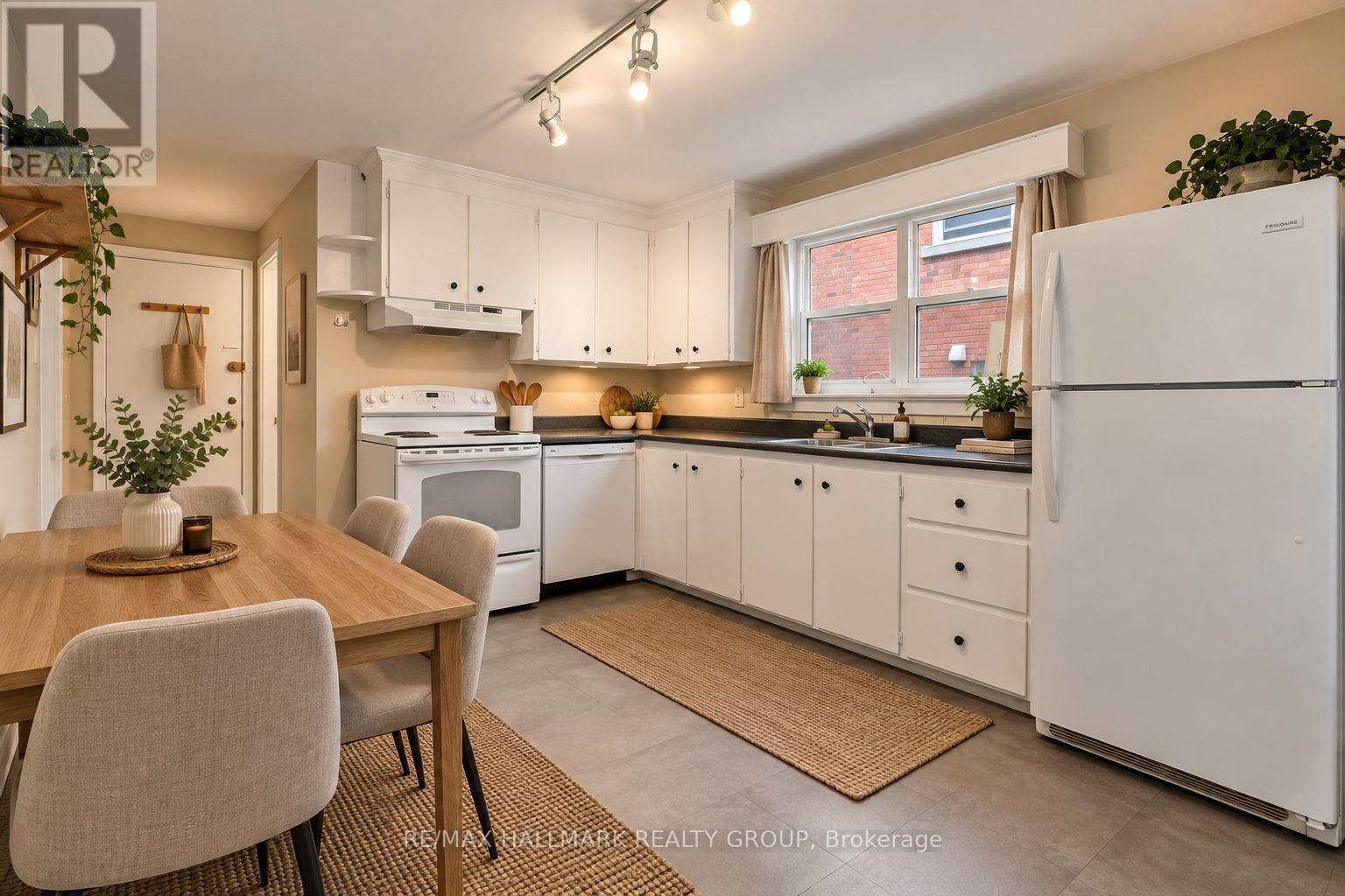 Apt 2 Main Level - Kitchen (Virtually Staged) - 55 Ivy Crescent, Ottawa, ON