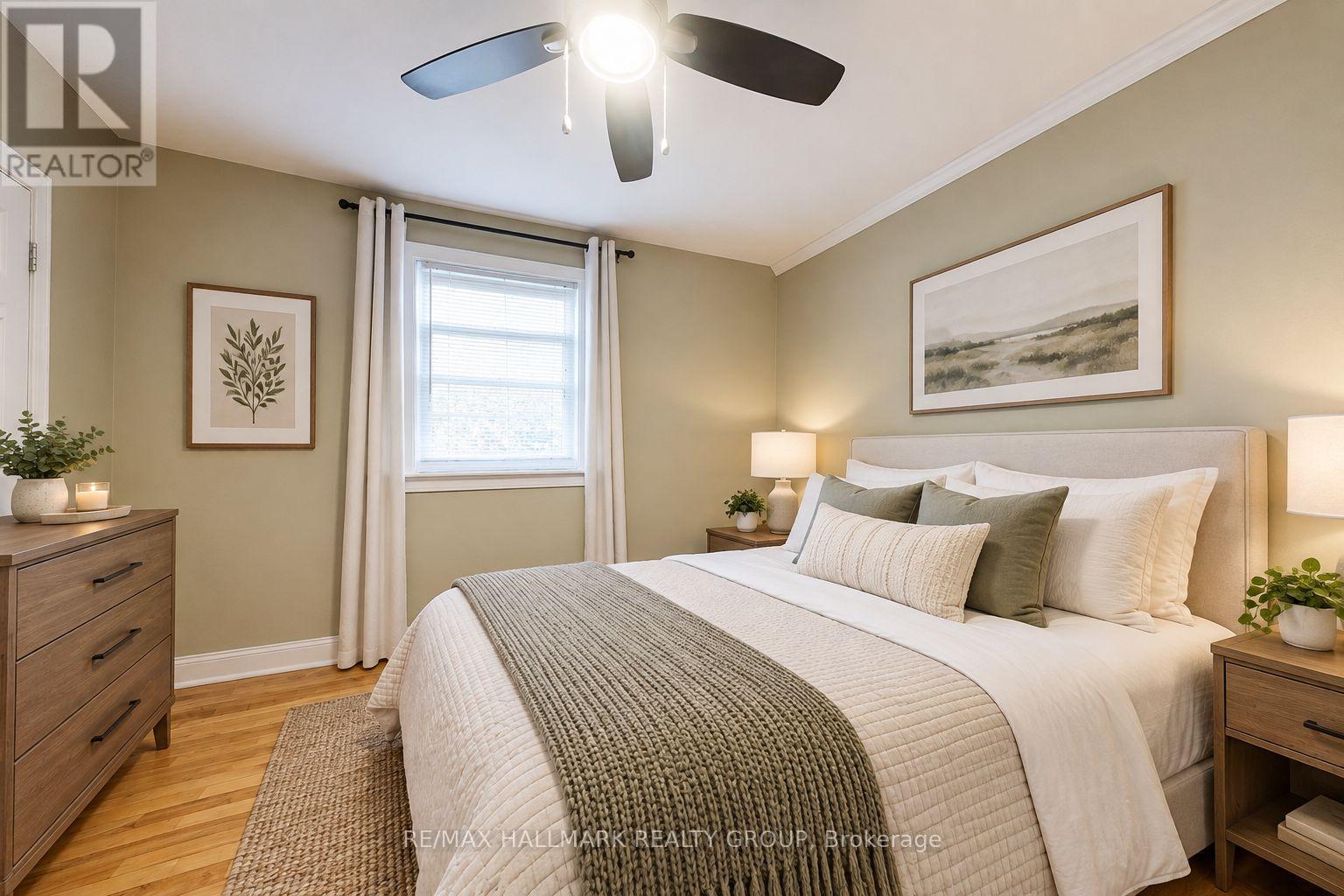 Apt 3 - 2nd Level - Bedroom l (Virtually Staged) - 55 Ivy Crescent, Ottawa, ON