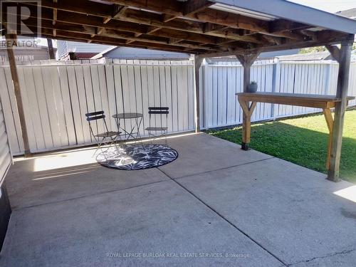 Covered concrete patio - 57 Harrison Avenue, Hamilton, ON 
