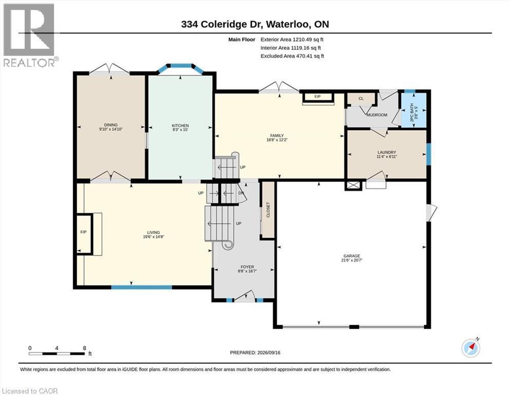 Floor plan - 334 Coleridge Drive, Waterloo, ON