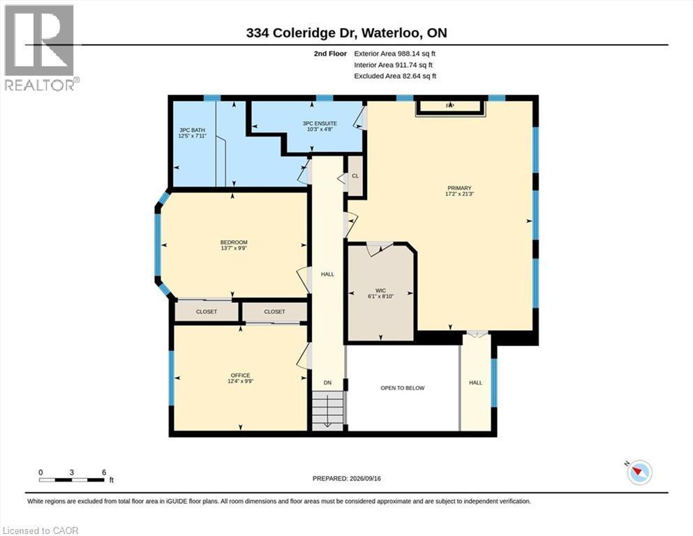 Floor plan - 334 Coleridge Drive, Waterloo, ON