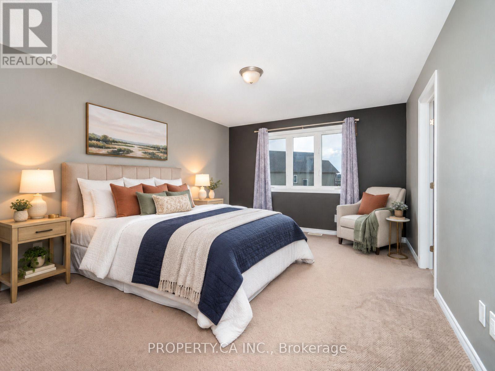 Primary suite, virtually staged - 125 Sweetvalley Drive, Ottawa, ON