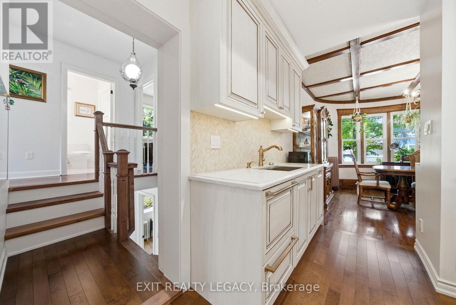 New kitchen to dining and back - 126 Temperance Street, Aurora, ON