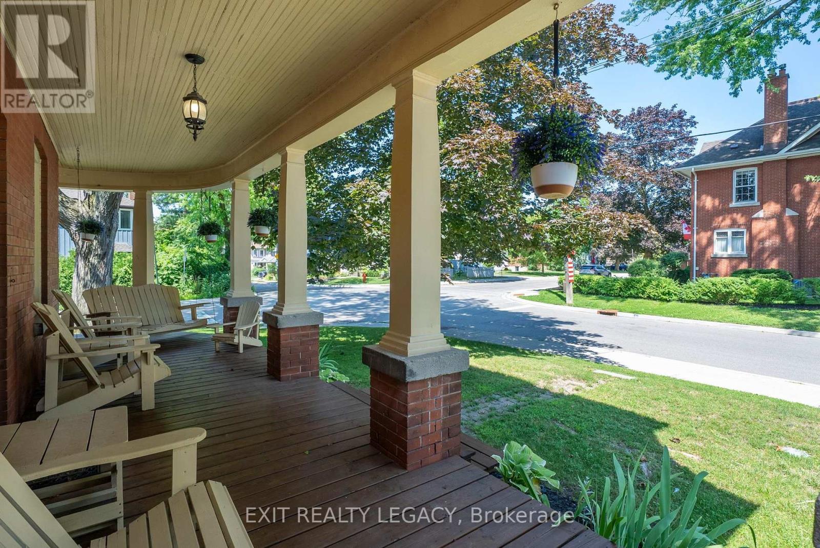 New front porch - 126 Temperance Street, Aurora, ON