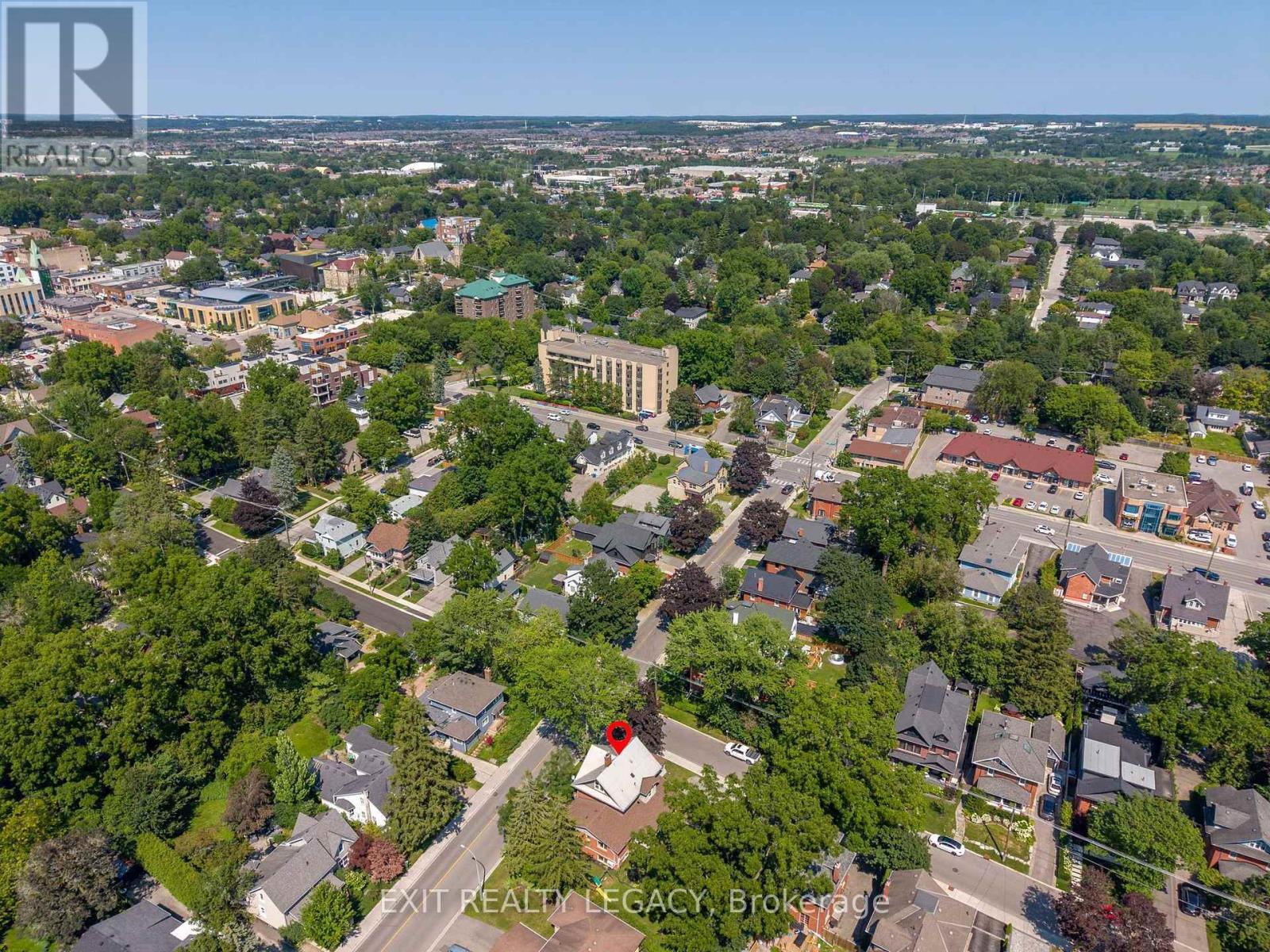 North east aerial - 126 Temperance Street, Aurora, ON