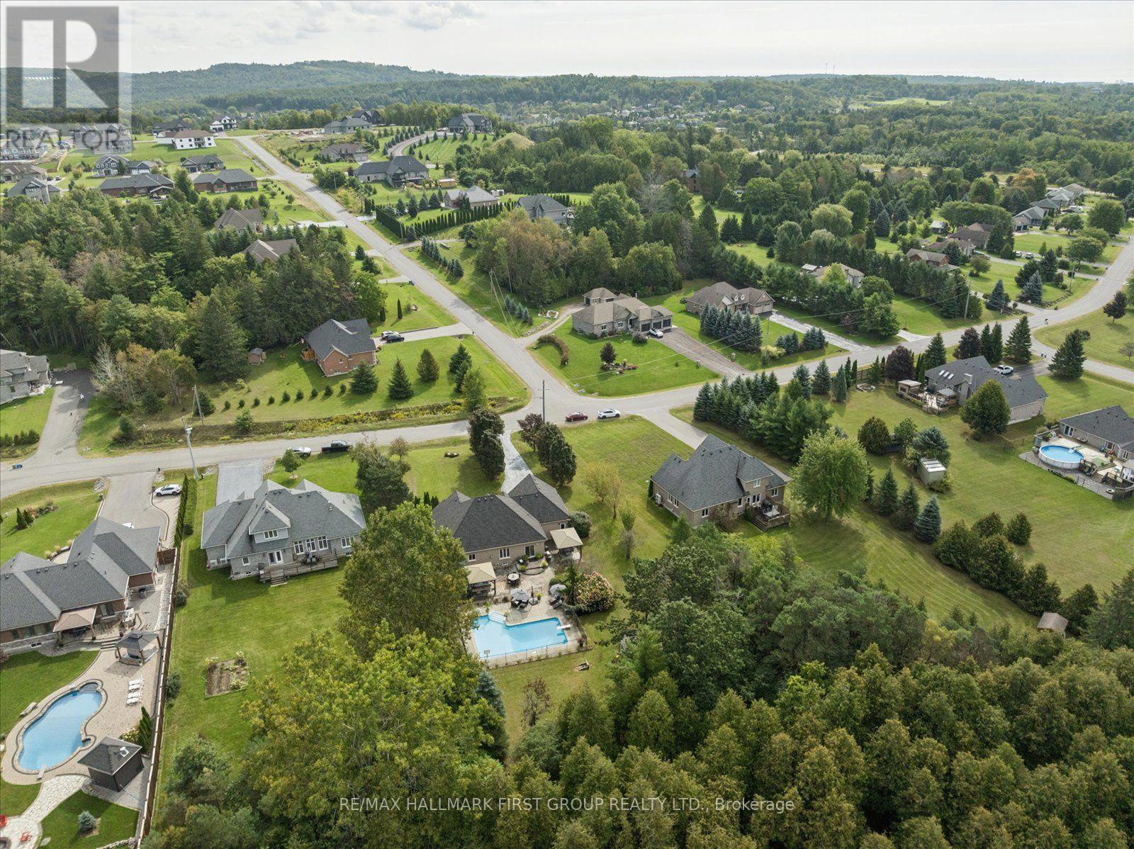 Aerial Property Views - 33 Deerfield Drive, Hamilton Township, ON