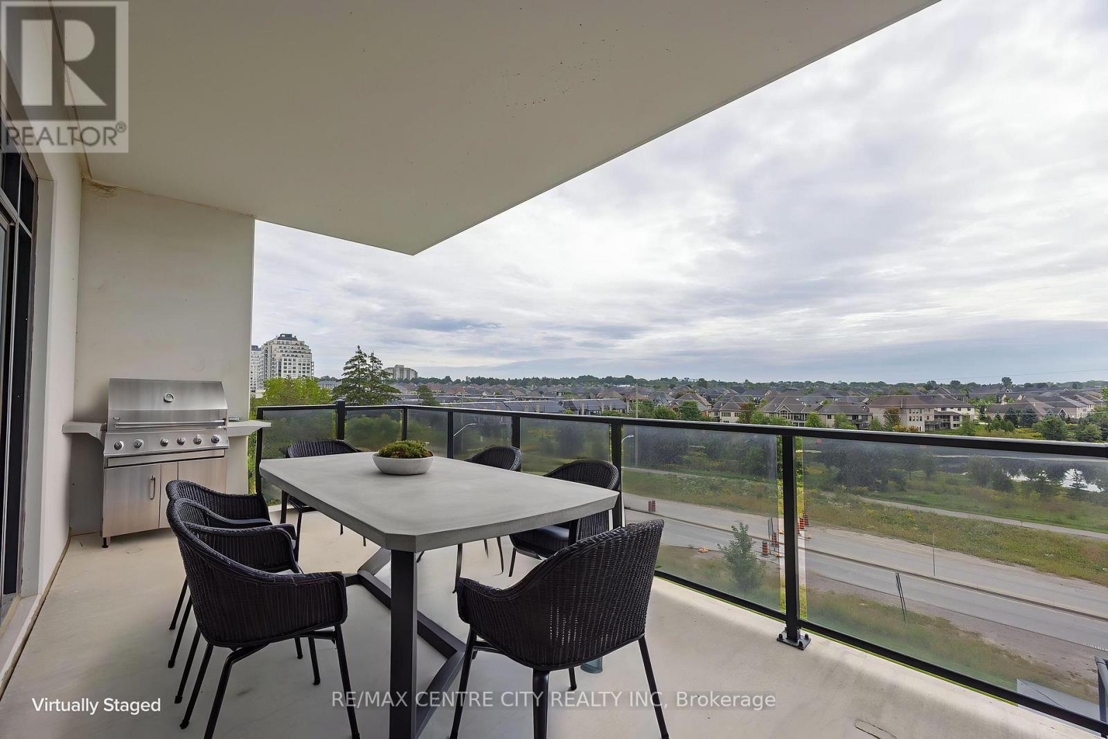 Virtually staged balcony - 414 - 480 Callaway Road, London North (North R), ON
