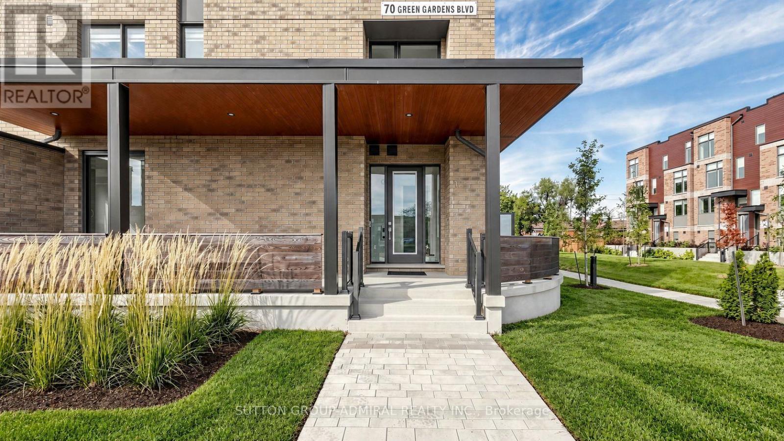 Virtually Staged Front Entrance - 1 - 70 Green Gardens Boulevard, Toronto, ON