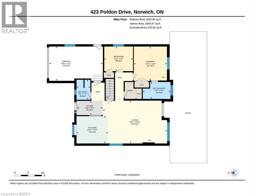 Floor plan - 423 Poldon Drive, Norwich, ON