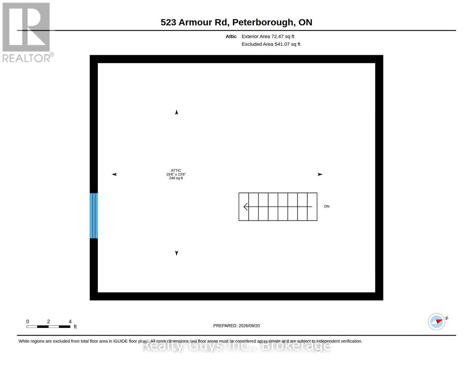ATTIC - 523 Armour Road, Peterborough (Ashburnham Ward 4), ON