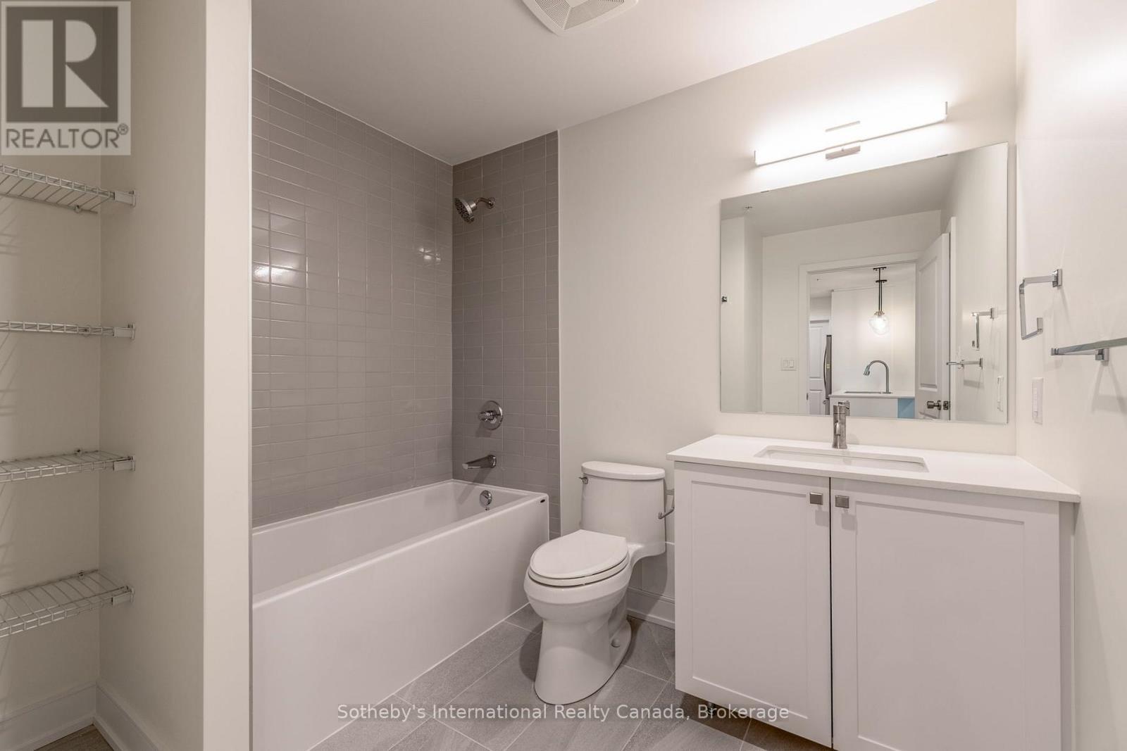 Main Bathroom with shared access to 2nd bedroom - 316 - 121 Mary Street, Clearview (Creemore), ON