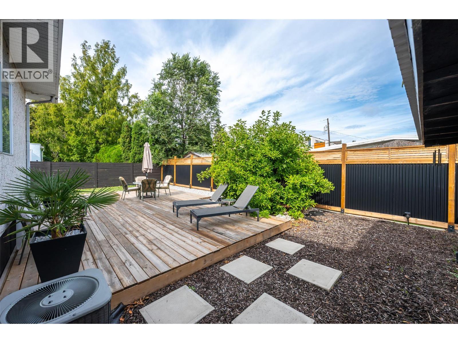 Deck. - 637 Alexander Avenue, Penticton, BC