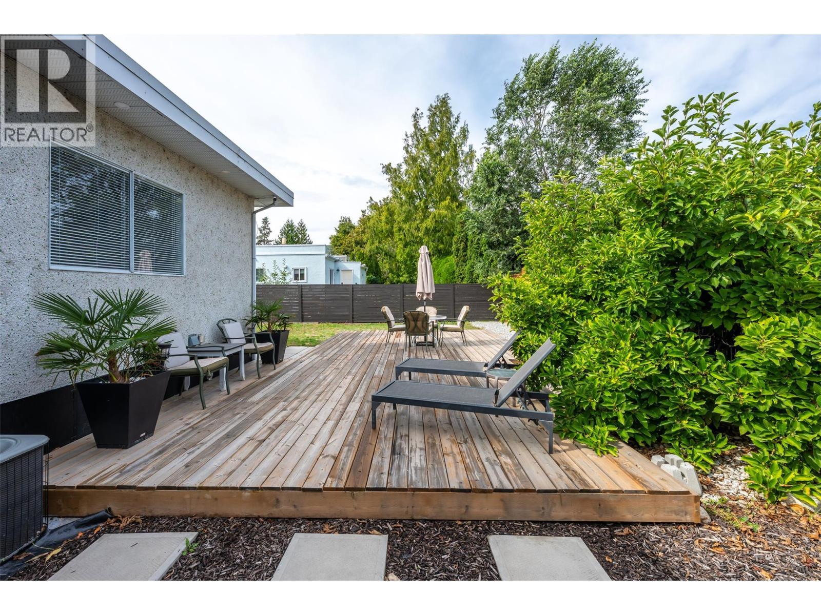 Deck. - 637 Alexander Avenue, Penticton, BC