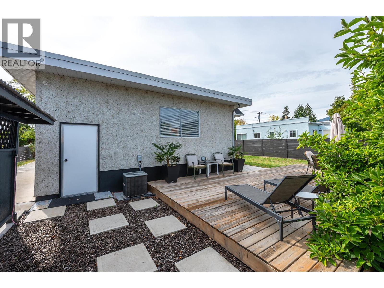 Deck. - 637 Alexander Avenue, Penticton, BC