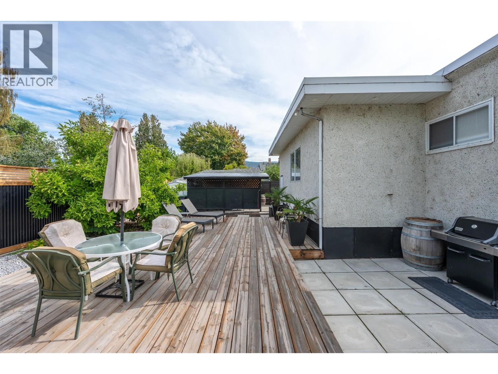 Deck/patio. - 637 Alexander Avenue, Penticton, BC