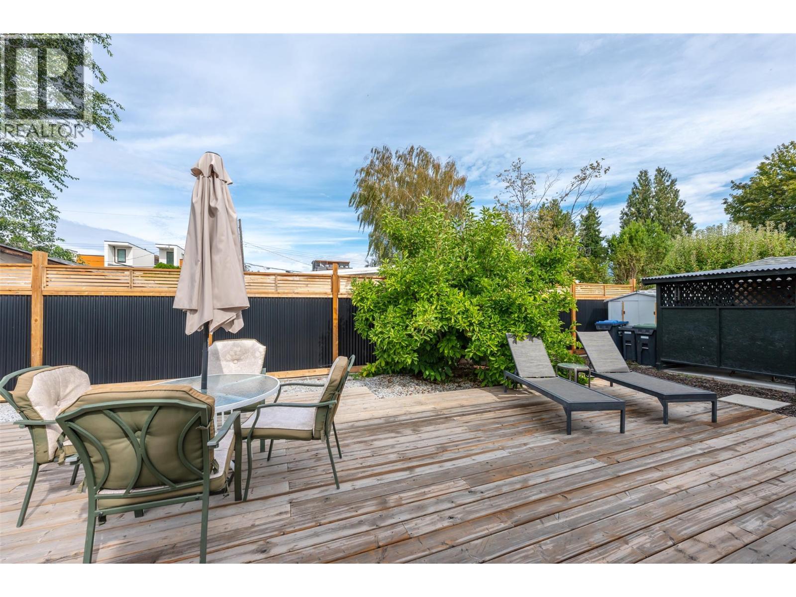 Deck. - 637 Alexander Avenue, Penticton, BC