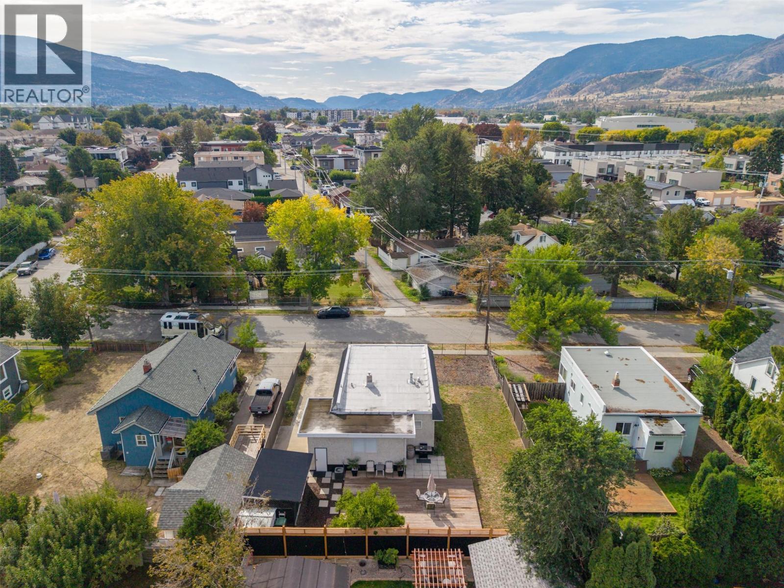 Aerial. - 637 Alexander Avenue, Penticton, BC