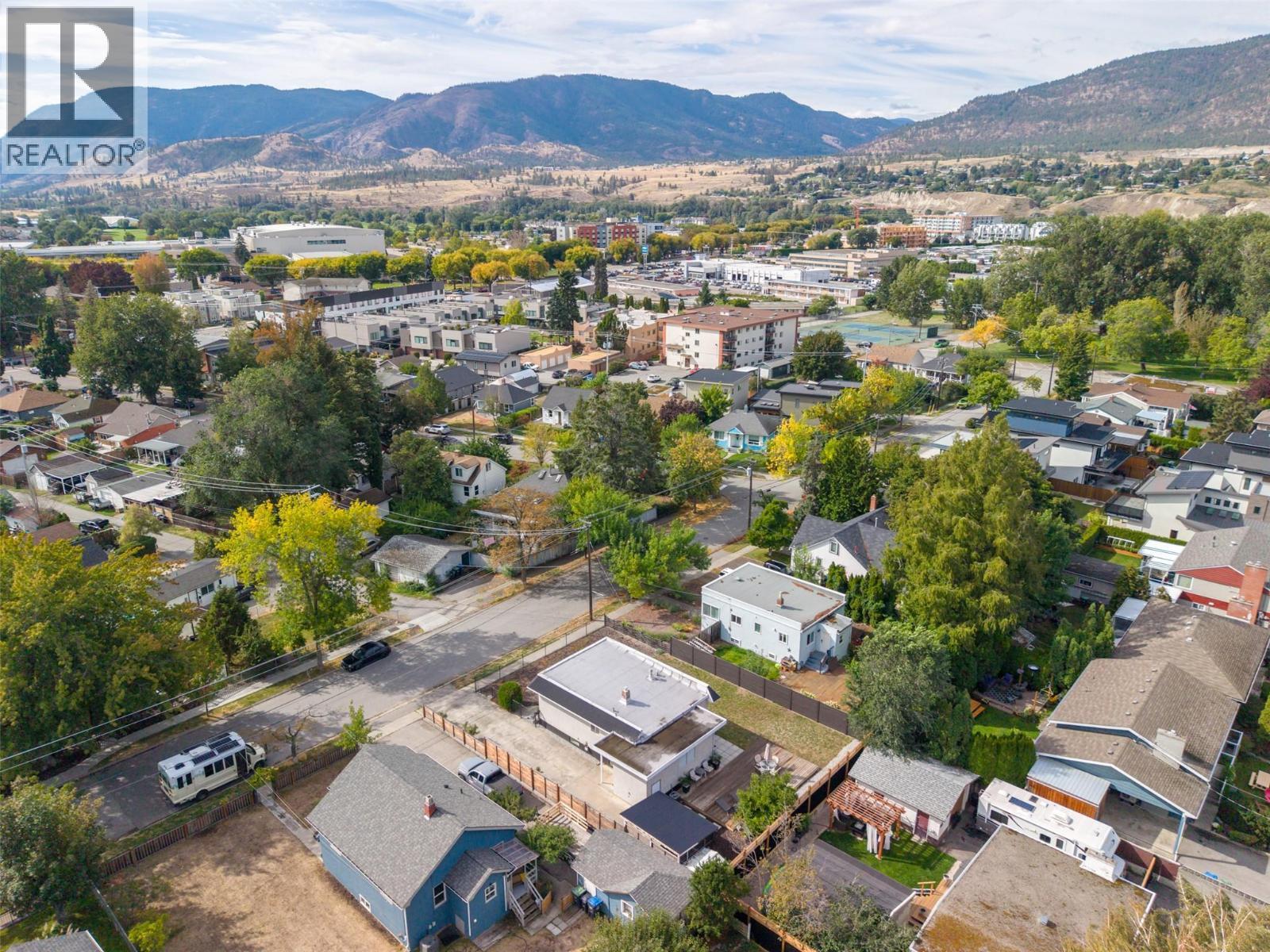 Aerial. - 637 Alexander Avenue, Penticton, BC