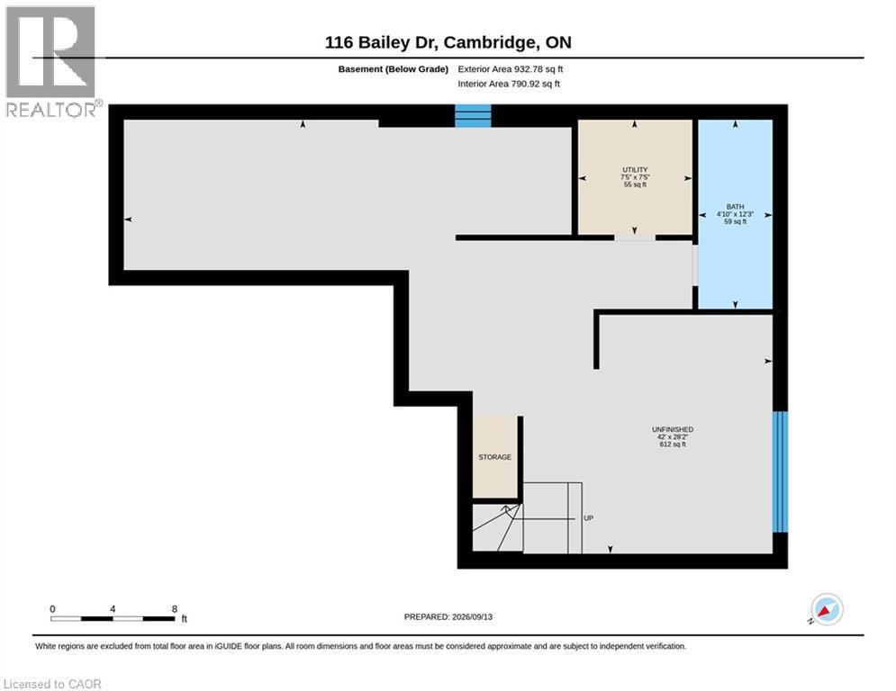 Basement - 116 Bailey Drive, Cambridge, ON