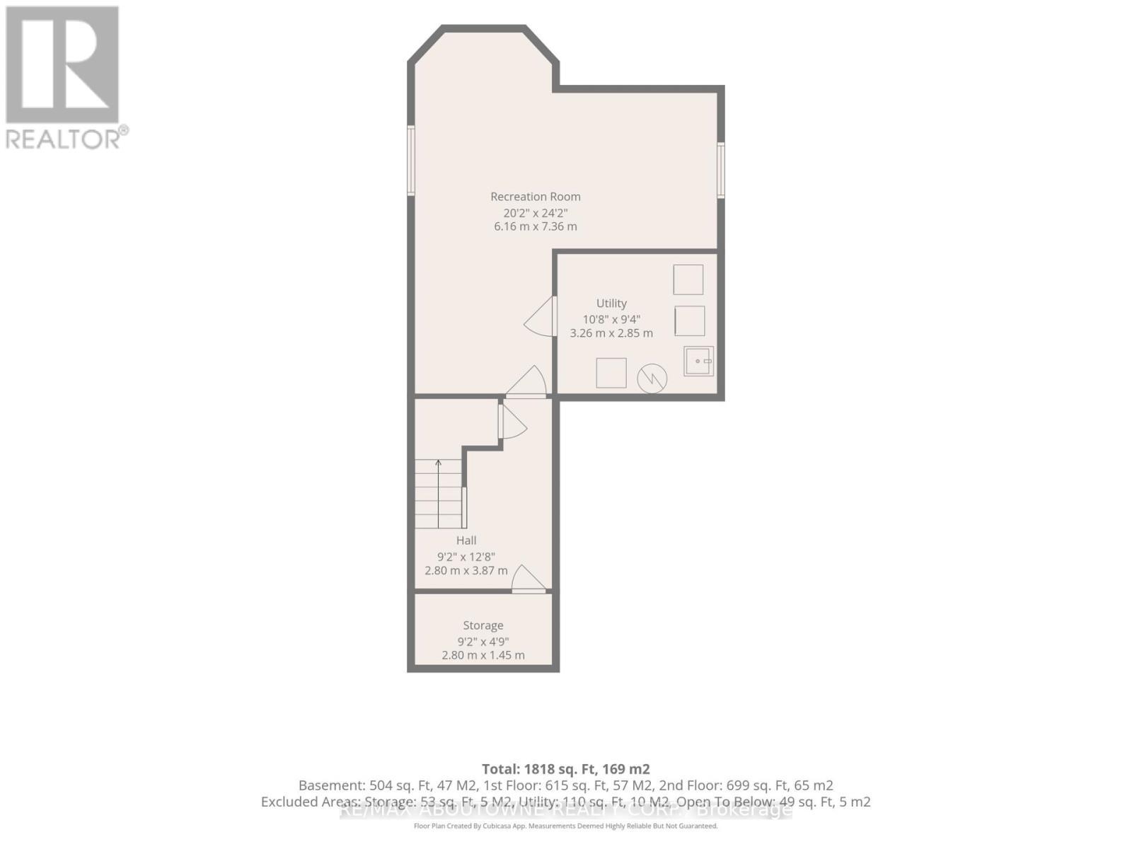 Basement Floor Plan - 87 Houghton Street, Cambridge, ON