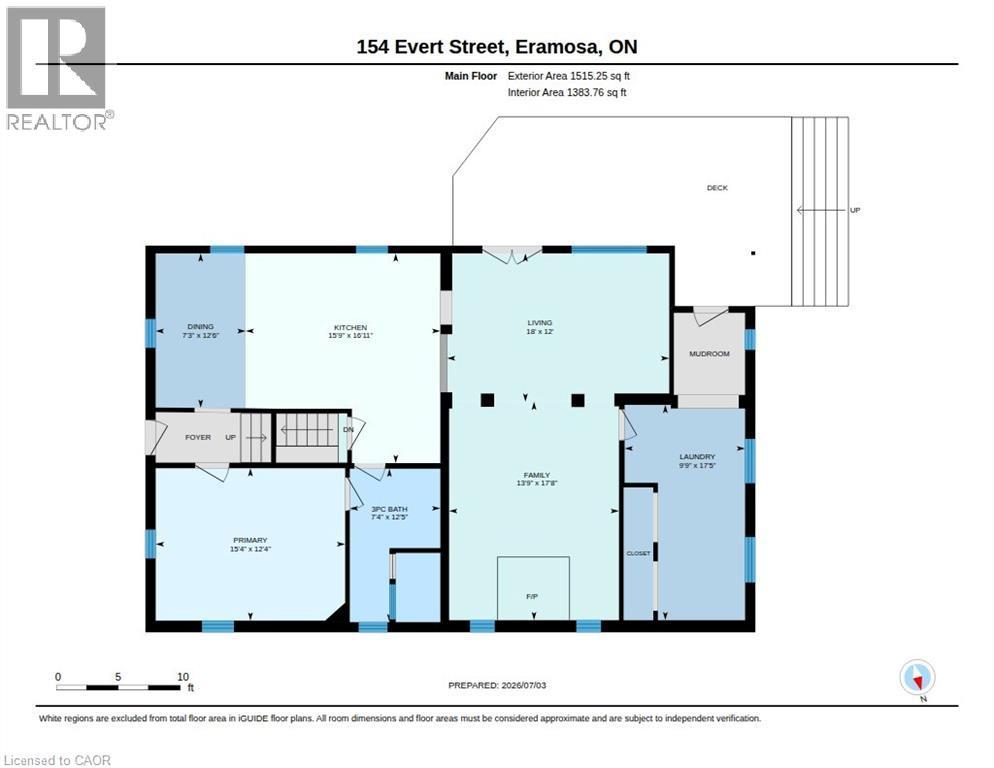 Floor plan - 154 Evert Street, Rockwood, ON