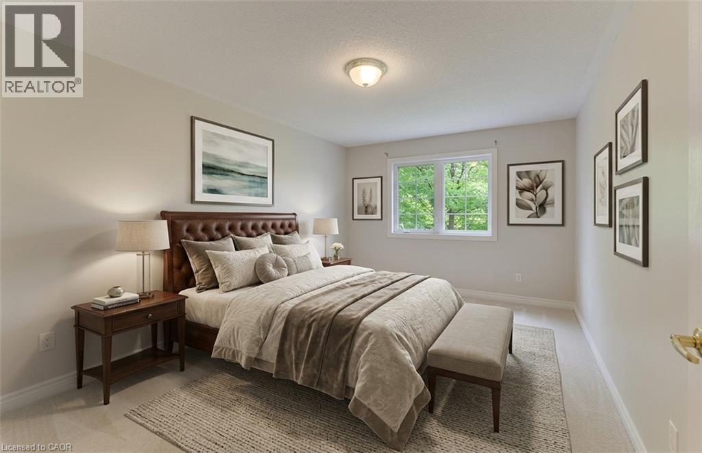 Primary Bedroom Digitally Staged - 25 Bankside Drive Unit# 2, Kitchener, ON