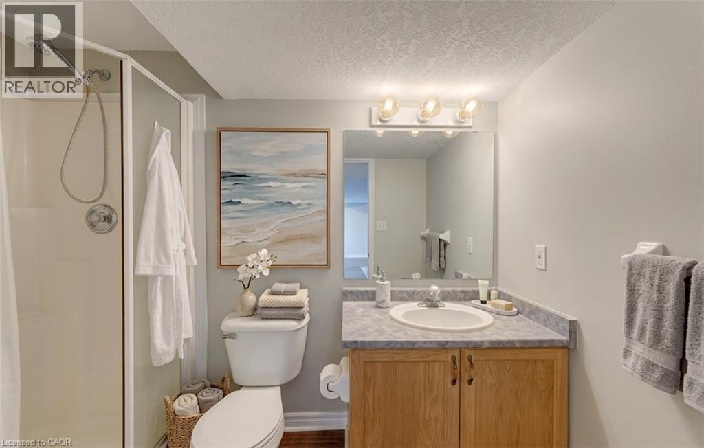 3PC Basement Bathroom Digitally Staged - 25 Bankside Drive Unit# 2, Kitchener, ON