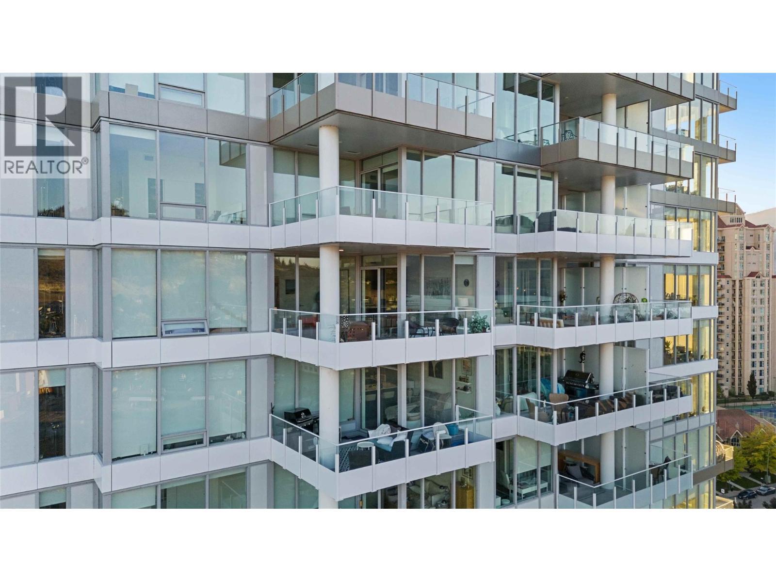 This suite has no shared balcony - 1181 Sunset Drive Unit# 1401, Kelowna, BC