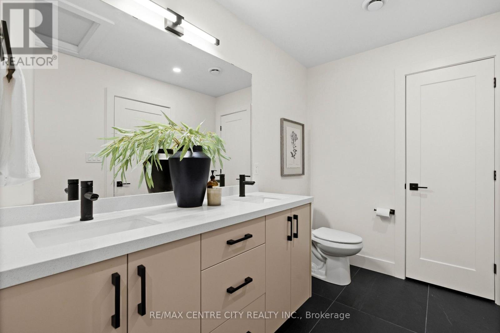 With double sink vanity - no sharing neccessary! - 53900 Heritage Line, Bayham (Richmond), ON
