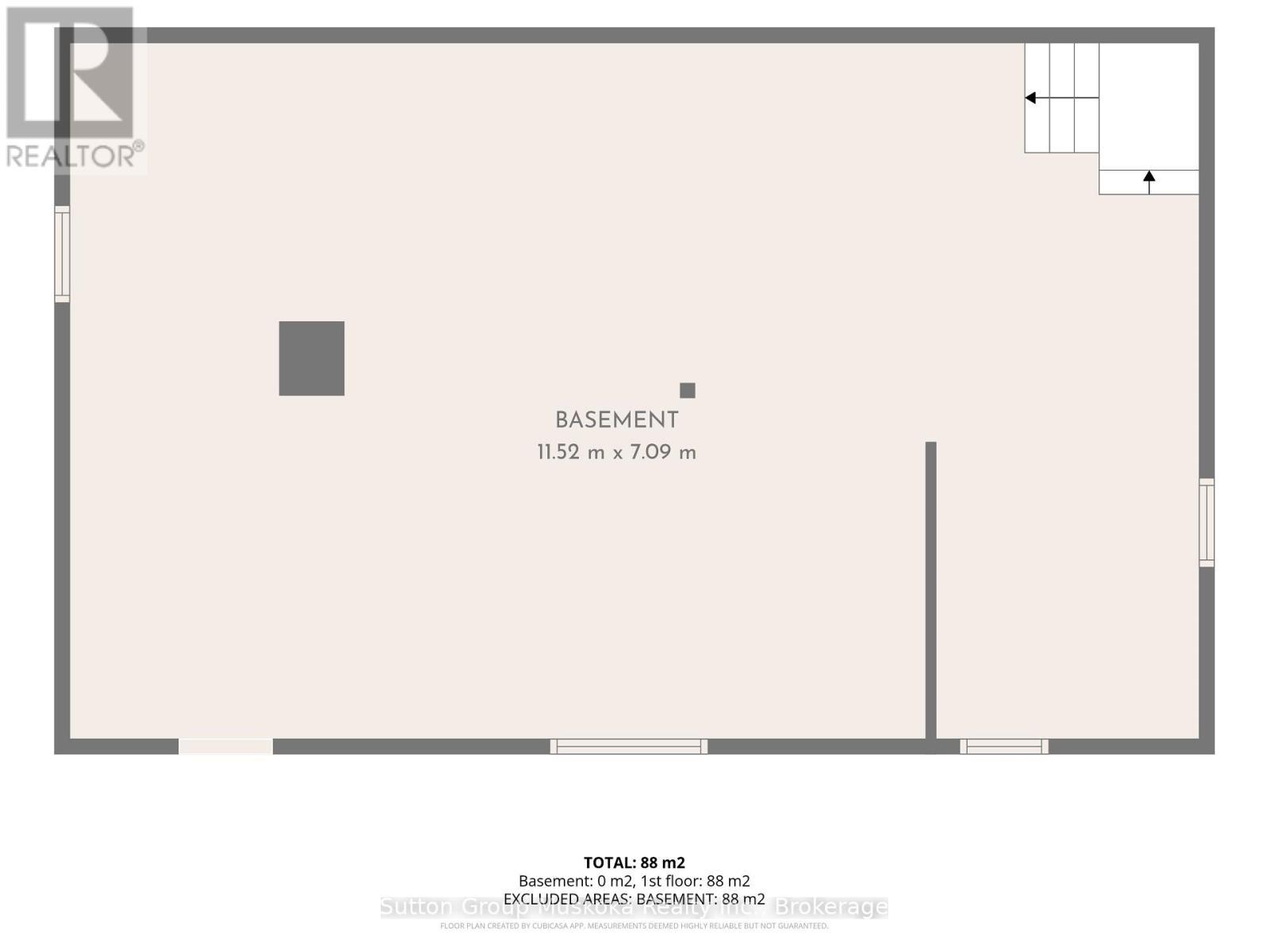 Full Unfinished Basement - 120 Line Hill Road, Huntsville (Chaffey), ON